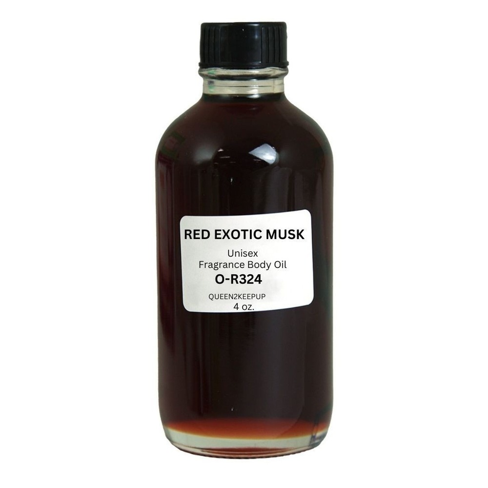 Red Exotic Musk (Unisex) Body Oil 4 oz Fragrance All Natural Scent